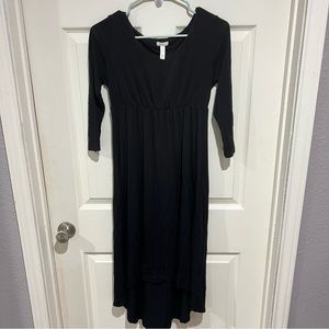 Soma Long Sleeve Black Dress S